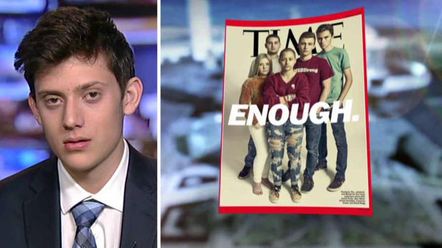 Florida school shooting survivor Kyle Kashuv left out of Time cover.