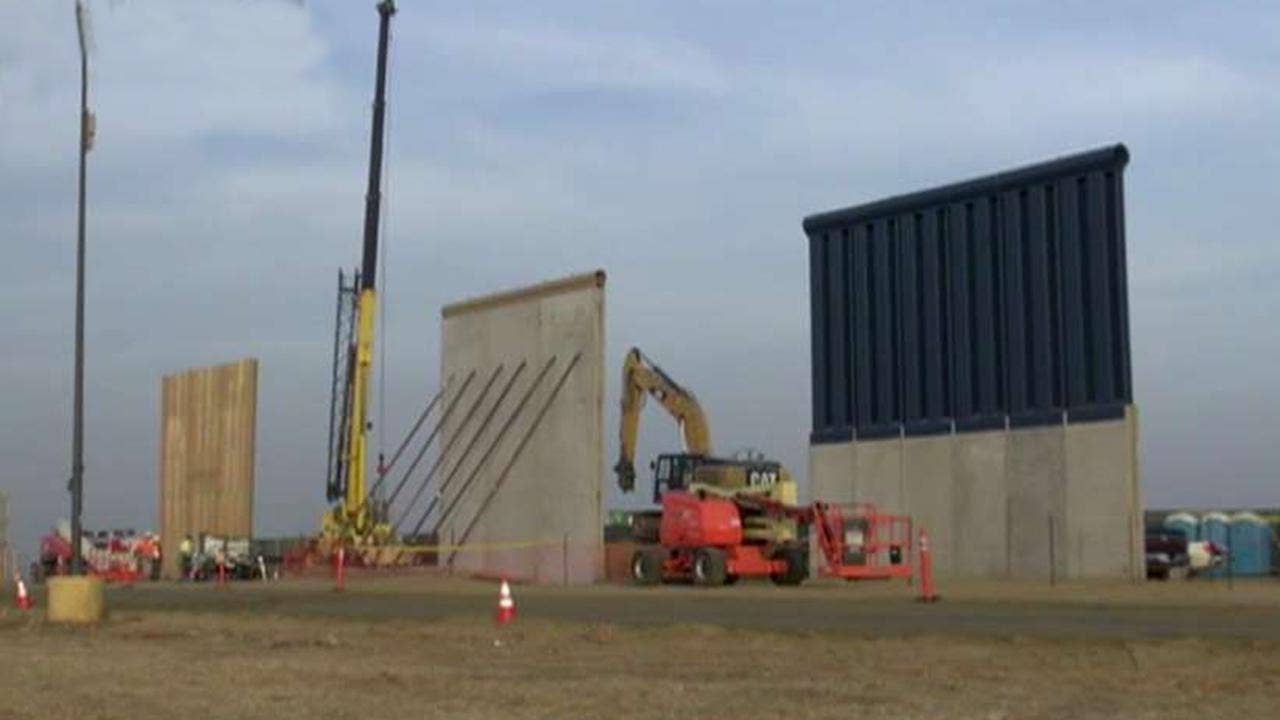Trump shares photos of border wall construction on Twitter
