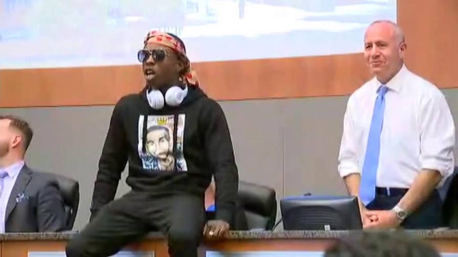 Raw video shows protesters demanding Justice for the death of Stephon Clark in Sacramento City Council meeting.