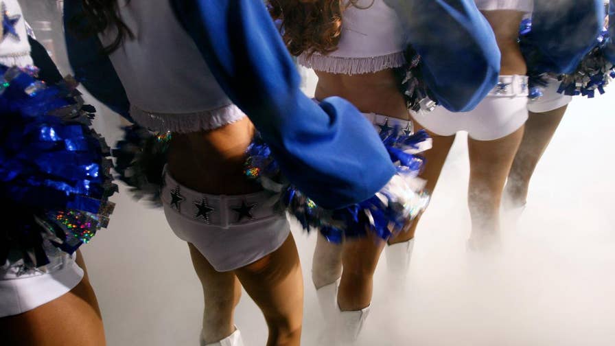 Professional cheerleaders say they are expected to entertain fans who say inappropriate things to them and touch them without permission.