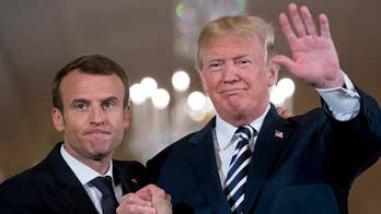 French President Emmanuel Macron is working to change President Trump's mind regarding the Iran deal; Kevin Corke reports from the White House.