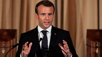 President Trump and French President Emmanuel Macron tout strong relationship during state visit; congressional correspondent Mike Emanuel reports from Washington.