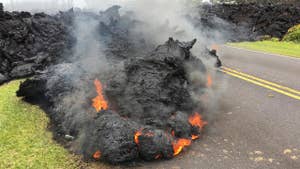 Hawaii residents have been evacuated and at least five homes have been destroyed.