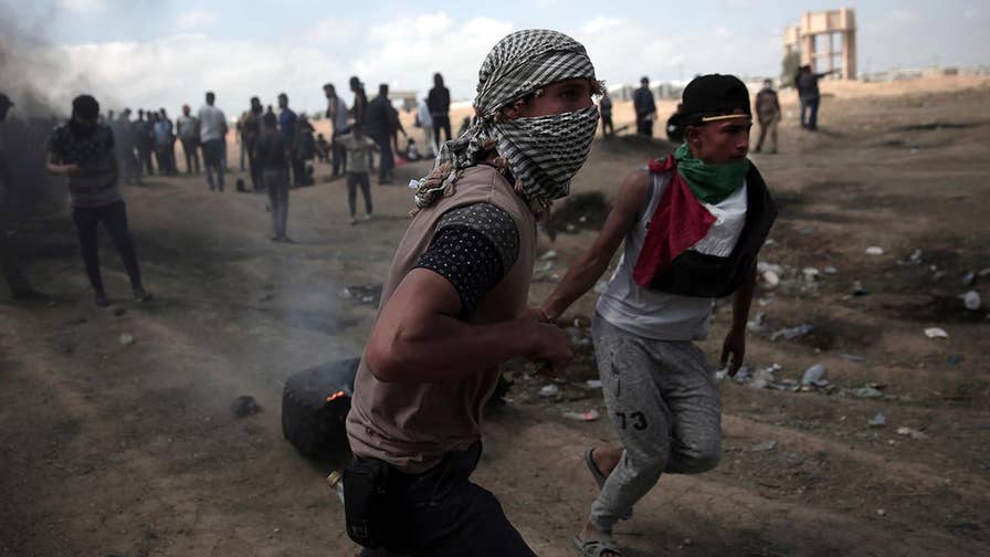 Palestinian demonstrators line up along Israel-Gaza border for seventh week in a row despite several warnings by Israel not to breach the fence; David Lee Miller reports from Israel.