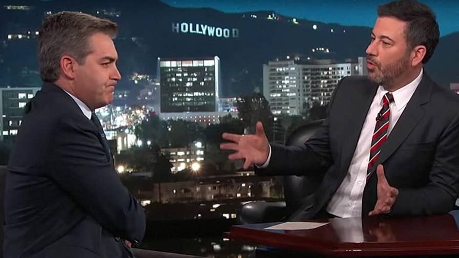 CNN's White House reporter Jim Acosta visited 'Jimmy Kimmel Live' and gloated about his combative relationship with the Trump administration.