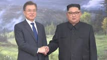 South Korea's Moon Jae-in met with North Korea's Kim Jong Un in the demilitarized zone.