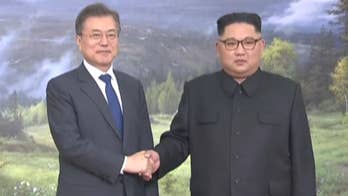 South Korea's Moon Jae-in met with North Korea's Kim Jong Un in the demilitarized zone.