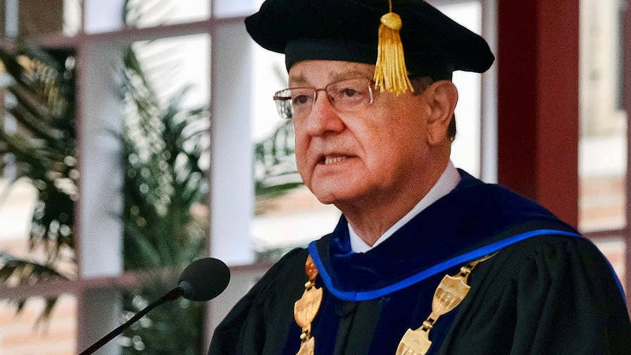 University of Southern California president to step down amid a sex abuse scandal surrounding a university gynecologist.