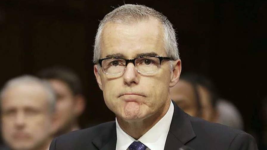 Former FBI deputy director Andrew McCabe is suing the DOJ, FBI for wrongful termination and defamation; Ed Henry reports.
