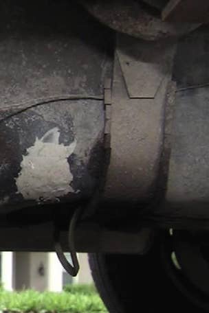 Thieves drilling gas tanks