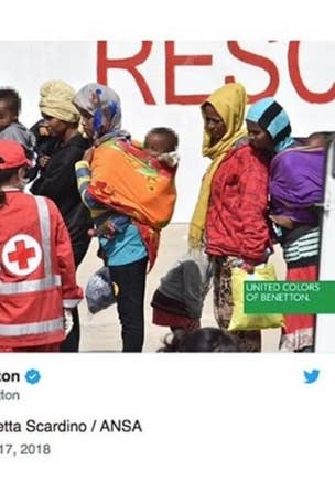 Benetton ad slammed as 'deplorable'