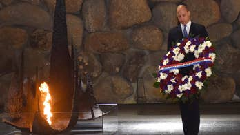 Duke of Cambridge starts his historic trip to the Israel with visit to the Yad Vashem Holocaust memorial.