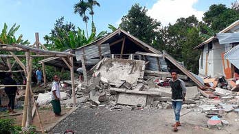 At least 14 killed and over 160 injured after in Indonesia earthquake.