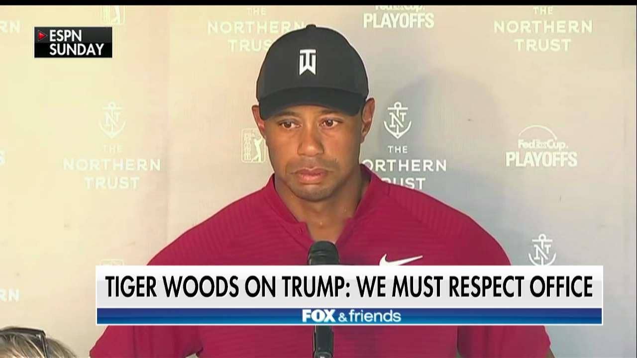 Trump: Tiger Woods showed 'great class,' now the left is 'angry'