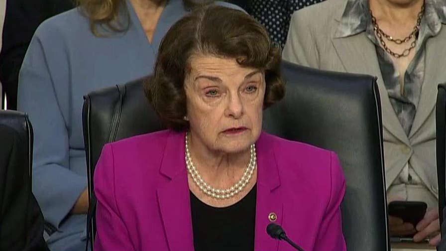 Delivering her opening statement at the Brett Kavanaugh Supreme Court confirmation hearing, Sen. Dianne Feinstein calls for more time for lawmakers to prepare questions.