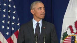 Former President Barack Obama launched his return to the campaign trail Friday with a fiery speech accusing President Trump and the GOP of fueling "division and resentment" -- but the sitting president responded with a yawn.