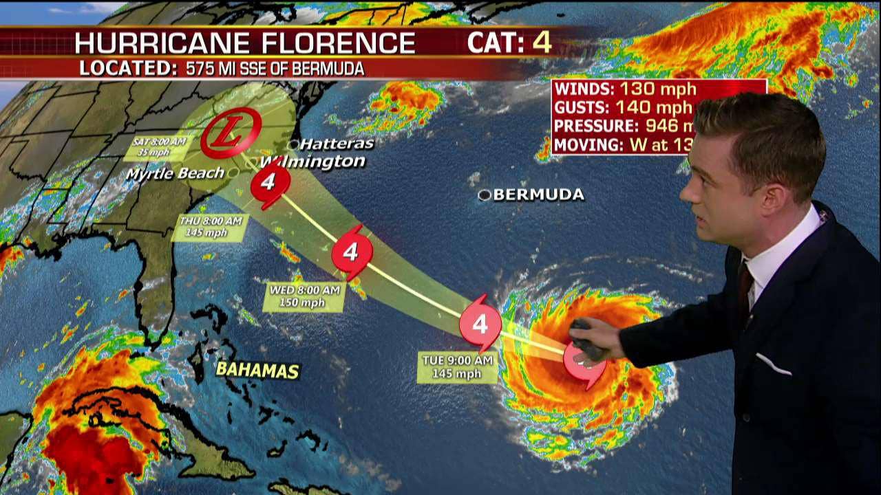 Hurricane Florence's path: Track the storm here