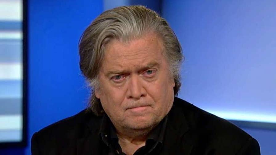 Former Trump chief strategist releases new film 'Trump @ War.' On 'The Ingraham Angle,' Bannon addresses the anonymous NYT op-ed and Trump's relationships with members of his administration.