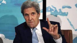 President Trump blasted John Kerry for having &ldquo;illegal meetings&rdquo; with members of the Iranian Regime and questioned whether the former secretary of state was registered under the Foreign Agents Registration Act.