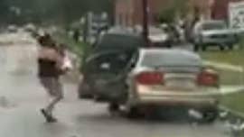 Police in North Carolina arrested five people Saturday night as looters began to break into stores during the chaos of Tropical Storm Florence. Wilmington Police confirmed the arrests on Twitter but did not immediately release the identities of the five individuals.