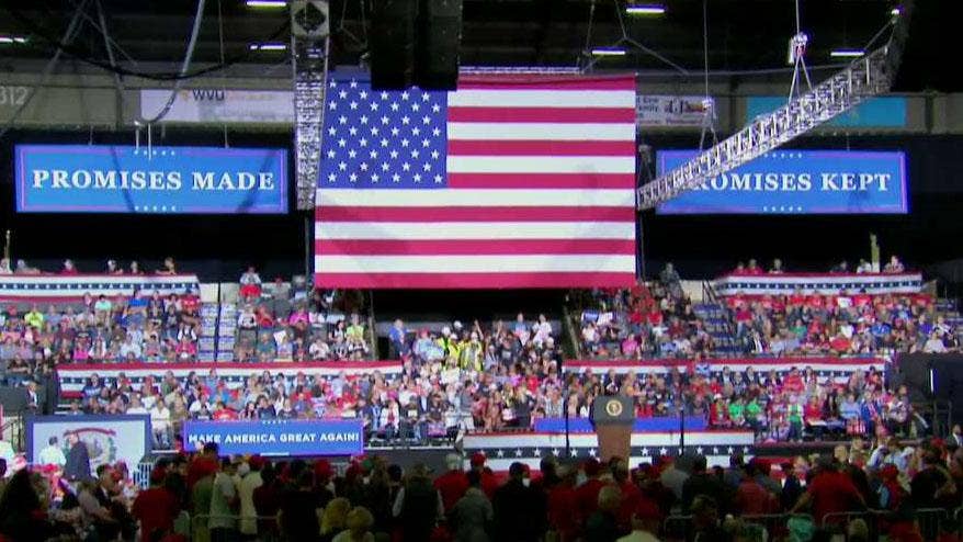 Trump brings &lsquo;Make America Great Again&rsquo; rally to West Virginia