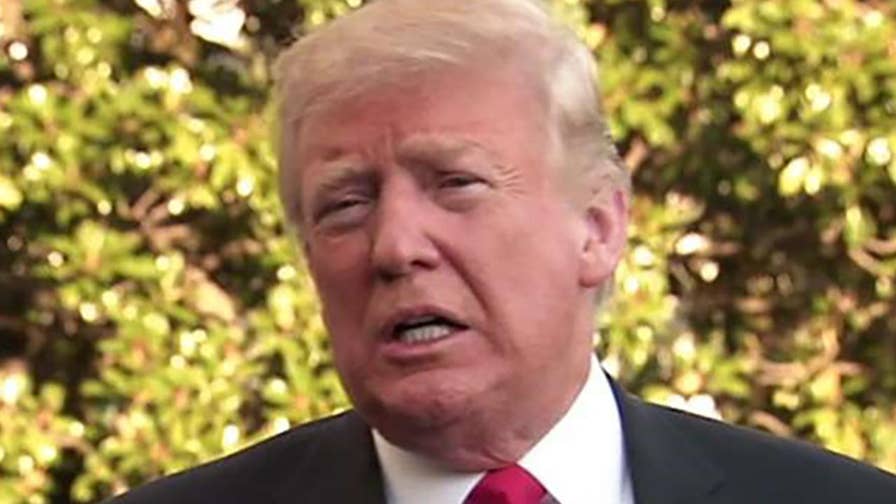 President Trump addresses FBI investigation of Kavanaugh before going to West Virginia for rally.