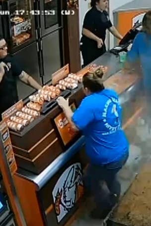 Shocking video shows people running to safety