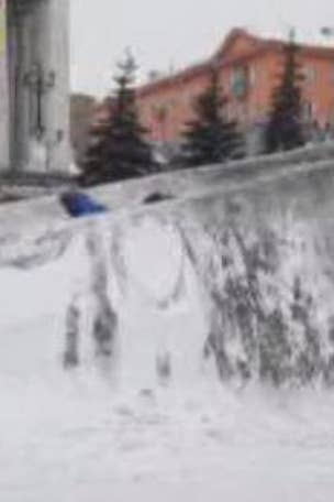 Why did BLACK snow fall here?