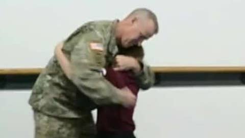 Tennessee boy, 9, shocked by surprise return of Army father in emotional video