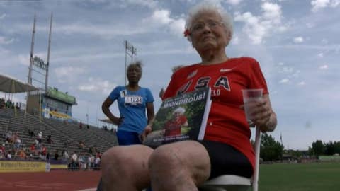 103-year-old woman wins gold for 50-meter, 100-meter dash at Senior Games