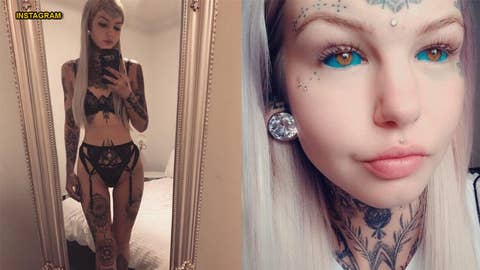 Tattoo-obsessed woman who went blind after inking eyeballs claims extreme procedure was 'worth it'