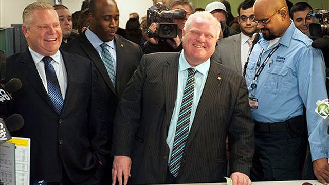 Toronto Mayor Rob Ford files for re-election