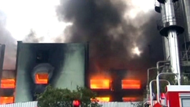 Around the World: Fire rips through leather factory in China