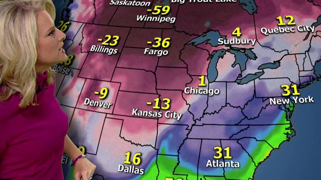 Coldest air in decades moves over US