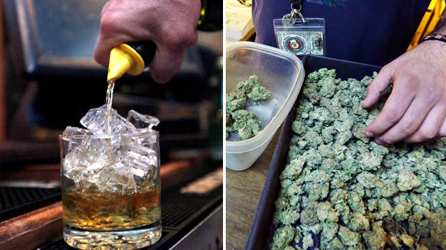 Weighing the risks of alcohol vs. marijuana 