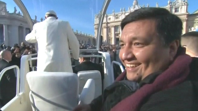 Goin' my way? Pope takes priest for ride in popemobile