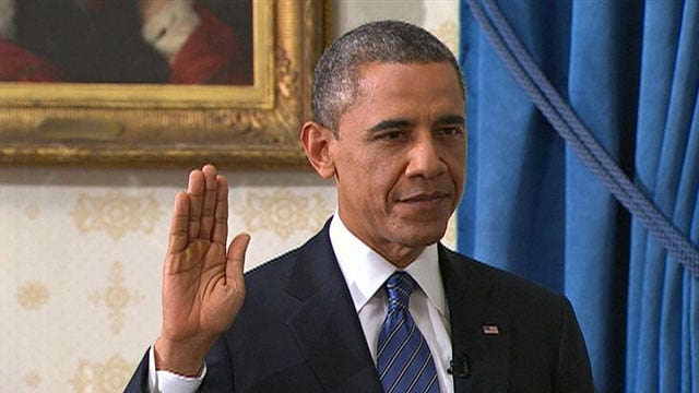 President Obama sworn in for second term