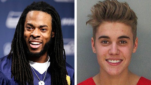 Greta: I'm sorry, Richard Sherman. Bieber's the real thug 