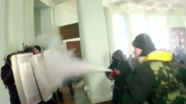 Protesters seize justice building in Ukraine