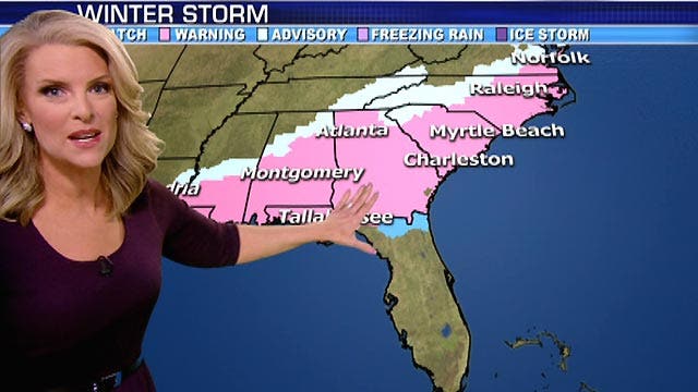 Deep South faces rare winter storm 