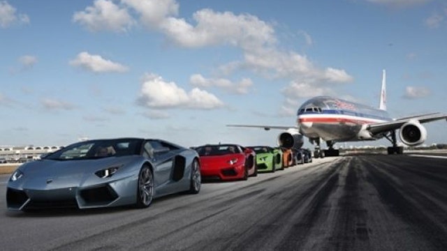 Lamborghini tops 200 mph on airport runway