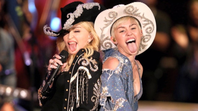 Miley, Madonna get wild