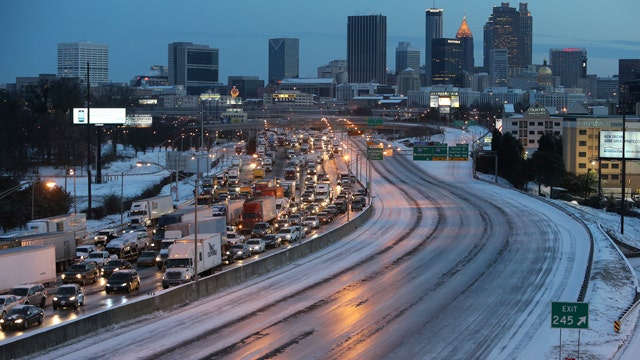 Winter storm cripples the South leaving thousands stranded