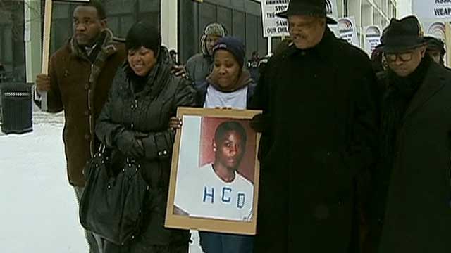 Demonstration against gun violence in Chicago