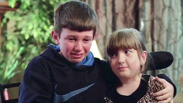 Unbreakable bond: Brother always by disabled sister's side
