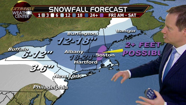 Blizzard watches in Northeast as winter storm strengthens