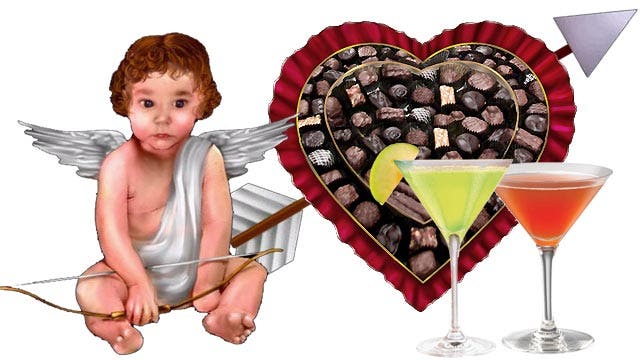 Cupid, candy and cocktails