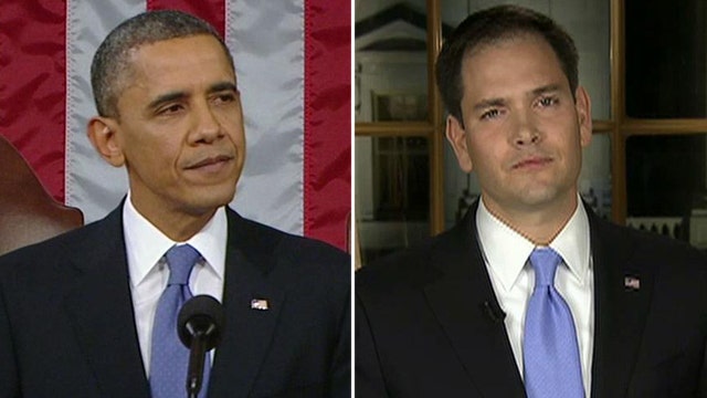 Obama's 'gauntlet' versus Rubio's GOP