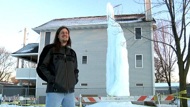 Giant man-made icicle sparks debate