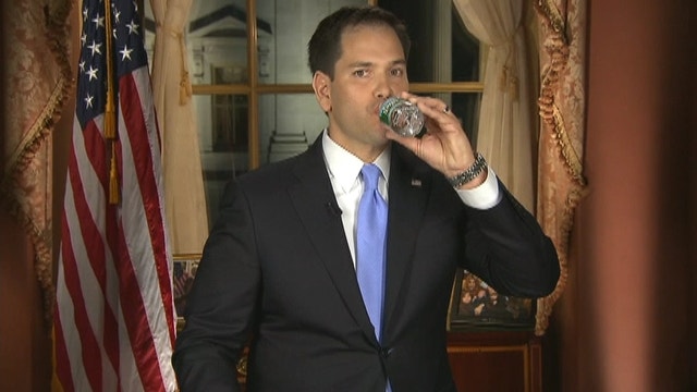 Marco Rubio's SOTU Water Break